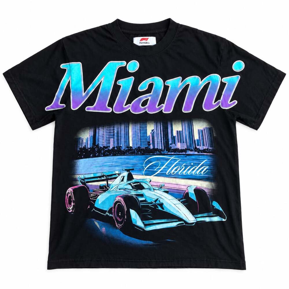 Formula 1 x PacSun Miami Grand Prix Graphic T-Shirt S Black Racing